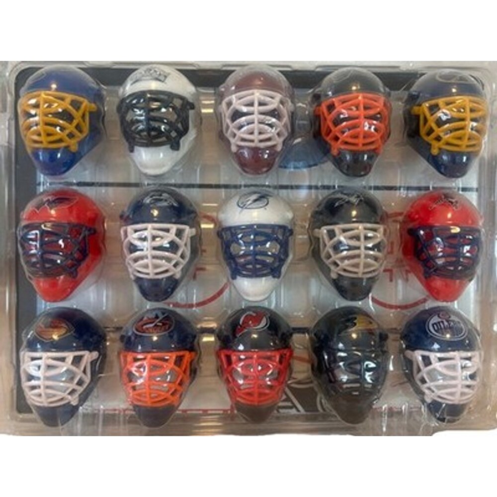 Set Of 30 NHL Mini Hockey Goalie Face Mask Helmet Collection Franklin 2"